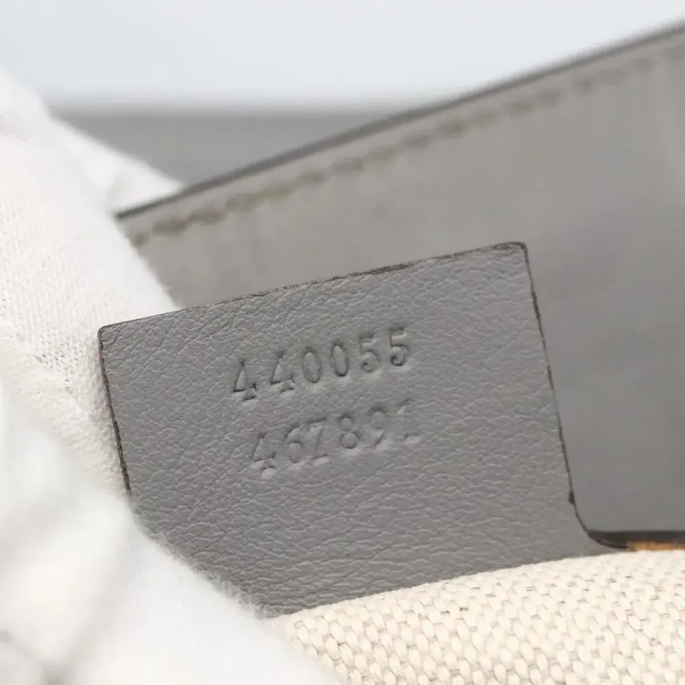Gucci Leather Tote Bag Gray